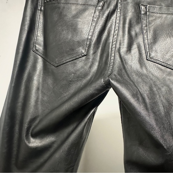 BLANKNYC Black Faux Leather Low Rise Pants Women’s Size 27 NWOT Party Going Out - Picture 11 of 14